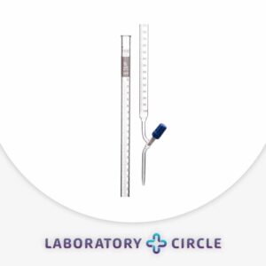 Burette with Screw Type PTFE Needle Valve (Rotaflow) Stopcock, Class B